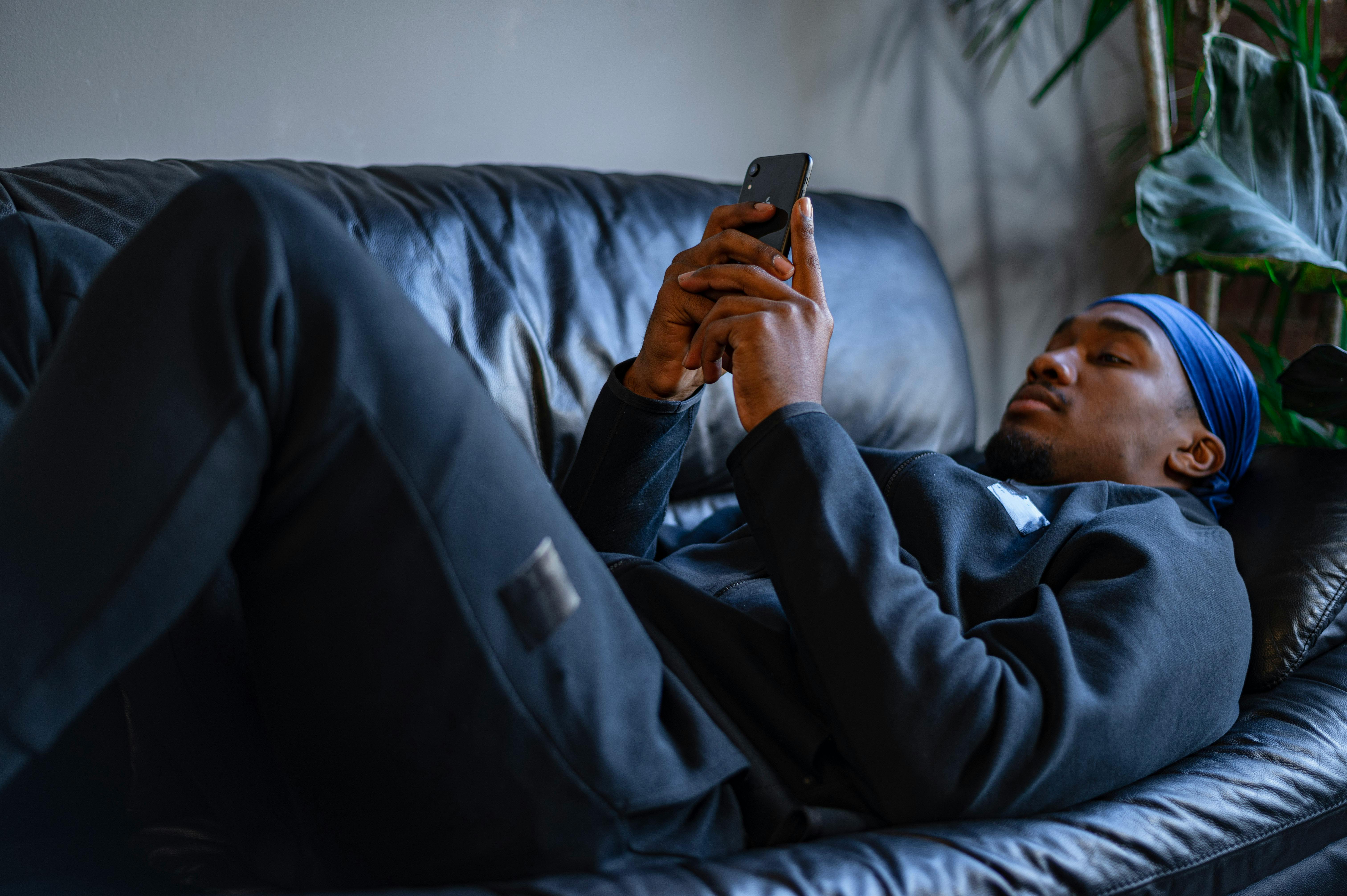 Cool person on phone